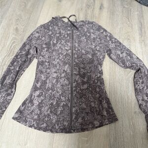 lululemon athletica Women's Patterned Gray Utility Jacket